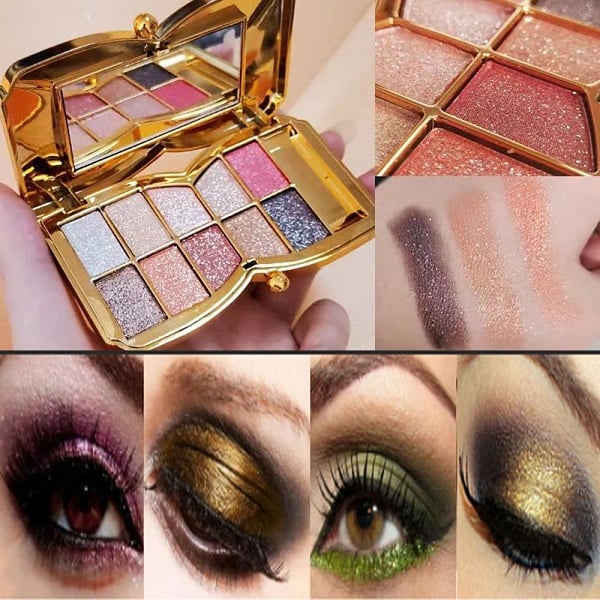 ShimmerGlam Pro - 10 kleuren Sparkle Shimmer oogschaduwpalette | 50% KORTING - Image 2