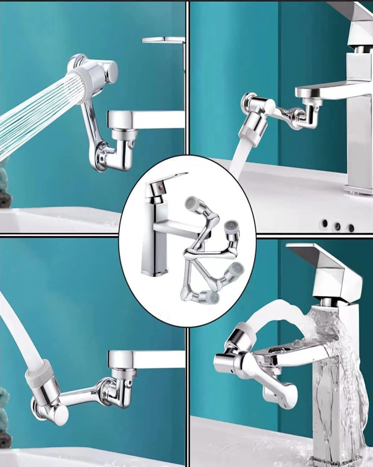 FlexiFlow™ – 1080° Draaibare Kraanadapter | Ultieme Bewegingsvrijheid voor Jouw Wastafel | 50% KORTING - Image 6