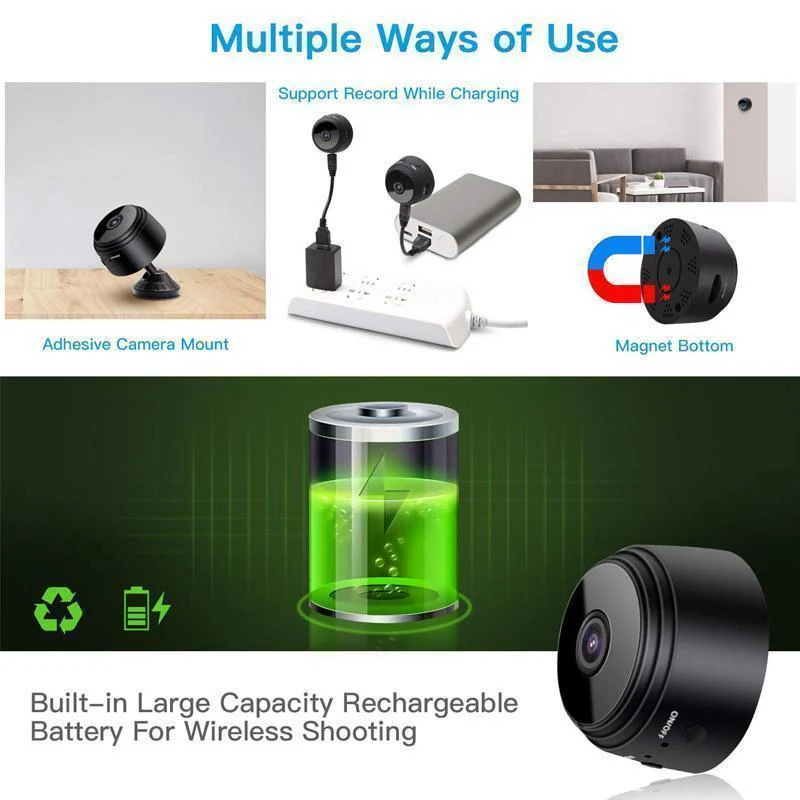 1080p WiFi minicamera - Beveilig je huis altijd en overal - Image 3