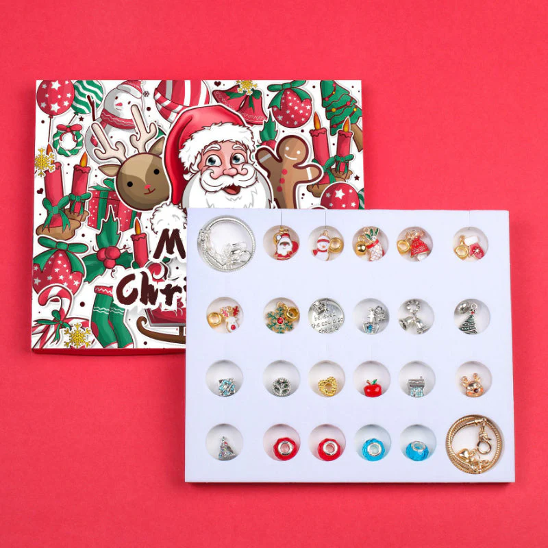 24 Dagen Countdown Kalender DIY Kerst Adventskalender Armbanden Set - Image 2