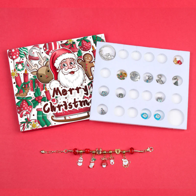 24 Dagen Countdown Kalender DIY Kerst Adventskalender Armbanden Set - Image 3