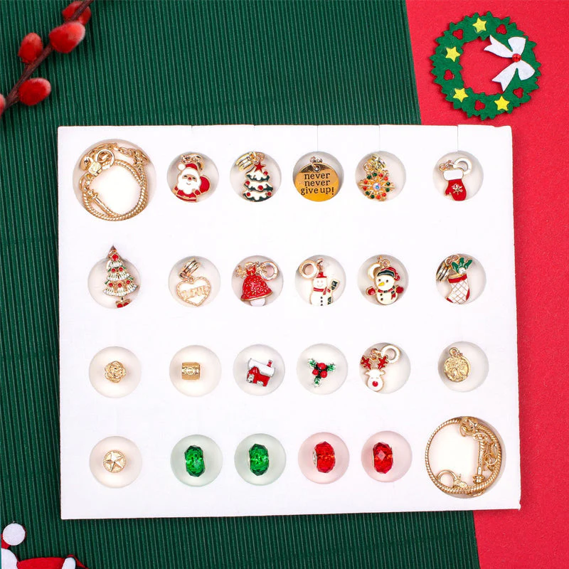 24 Dagen Countdown Kalender DIY Kerst Adventskalender Armbanden Set - Image 6