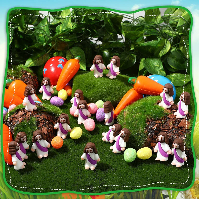 24 mini Jezusfiguurtjes voor paasdecoratie - Image 8