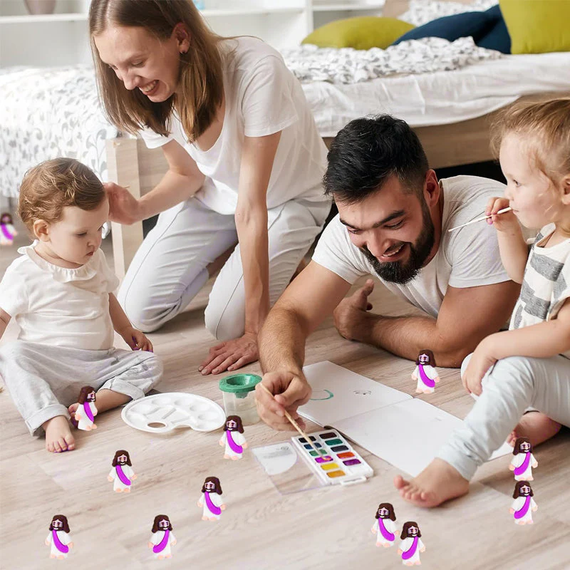 24 mini Jezusfiguurtjes voor paasdecoratie - Image 9