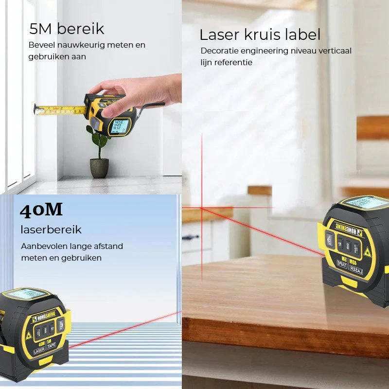3-in-1 infrarood laserbandmeting - Image 3
