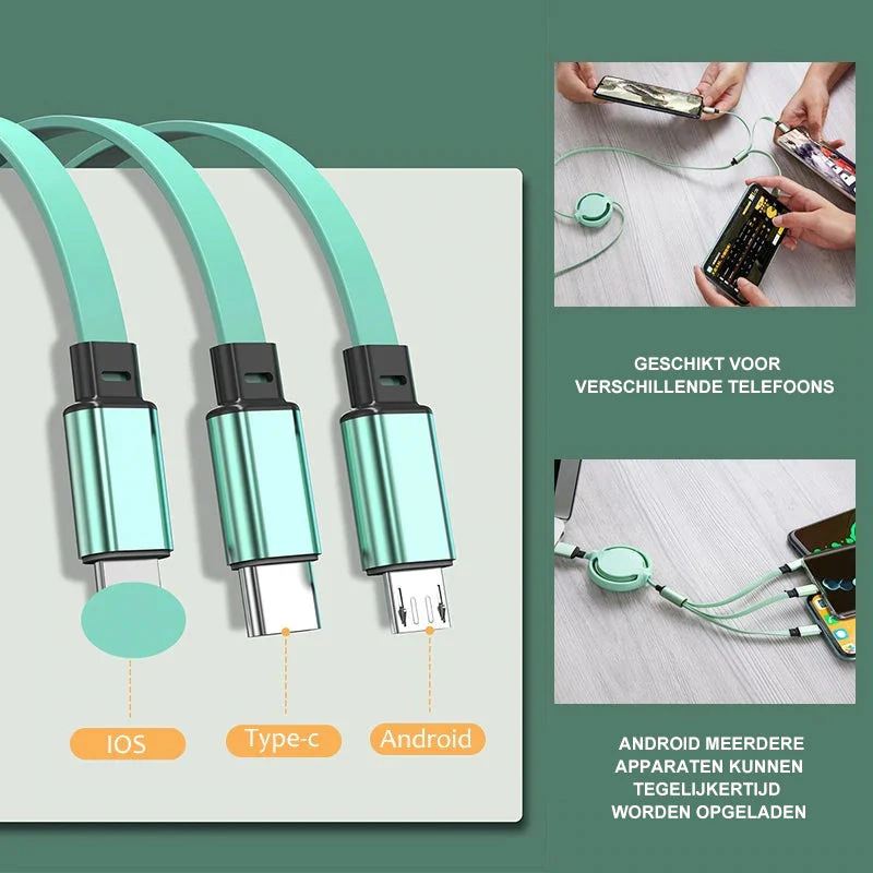 3 in 1 Mobiele Oplaadkabel - Image 8