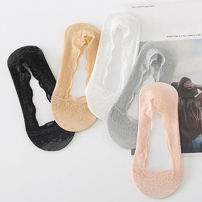 【3 paar】 Kanten No Show-voeringsokken voor dames - Image 12