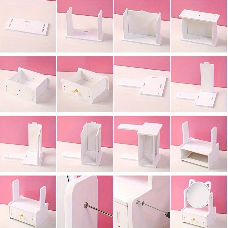 360° Draaibaar, Cosmetica Opbergdoos Met Spiegel - Image 8