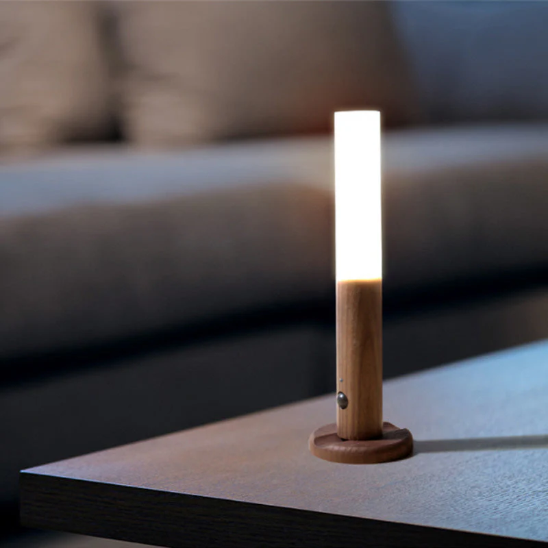 360° draaibare houten LED-wandlamp - Image 6