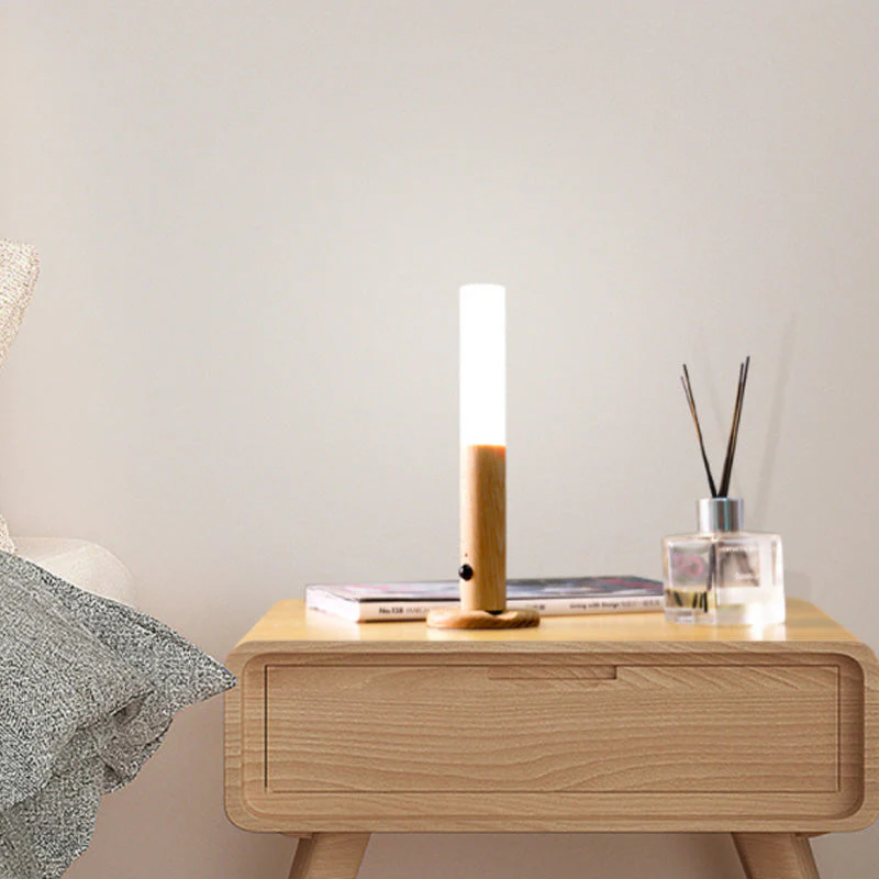 360° draaibare houten LED-wandlamp - Image 7