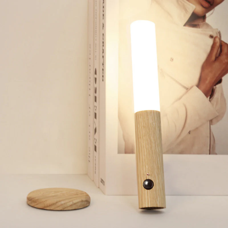 360° draaibare houten LED-wandlamp - Image 8