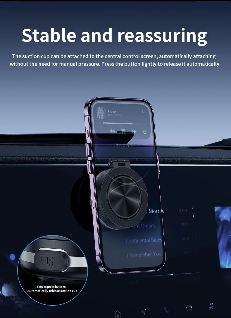 360° draaibare magnetische telefoonhouder voor in de auto - Image 14