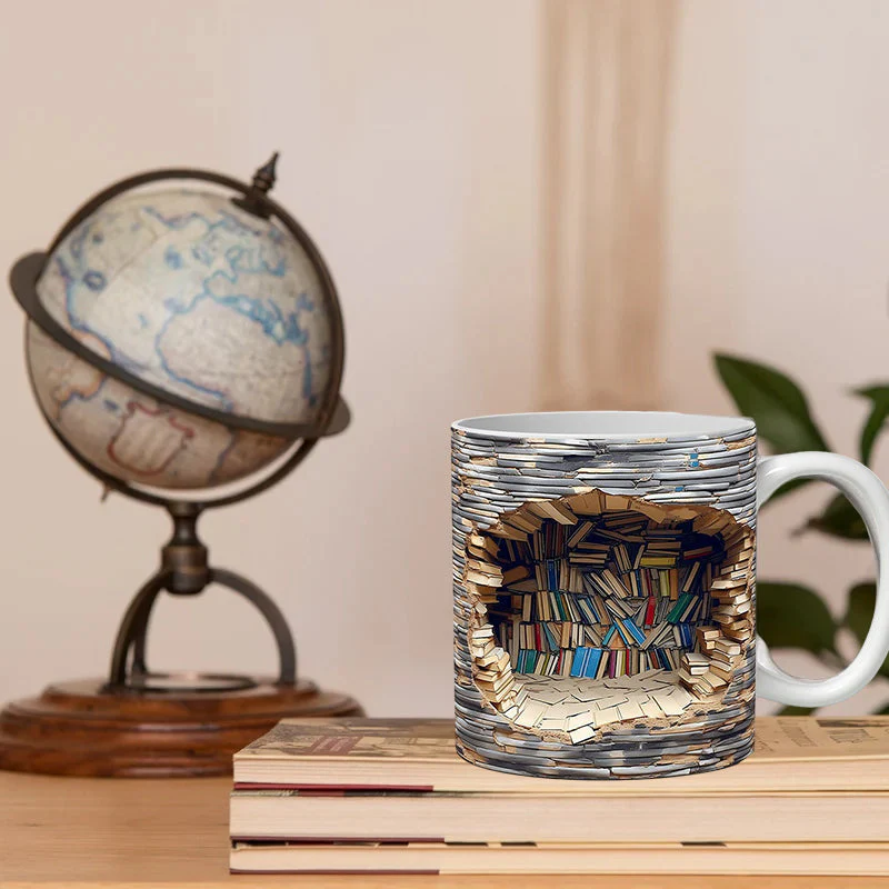 3D boekenplank mok