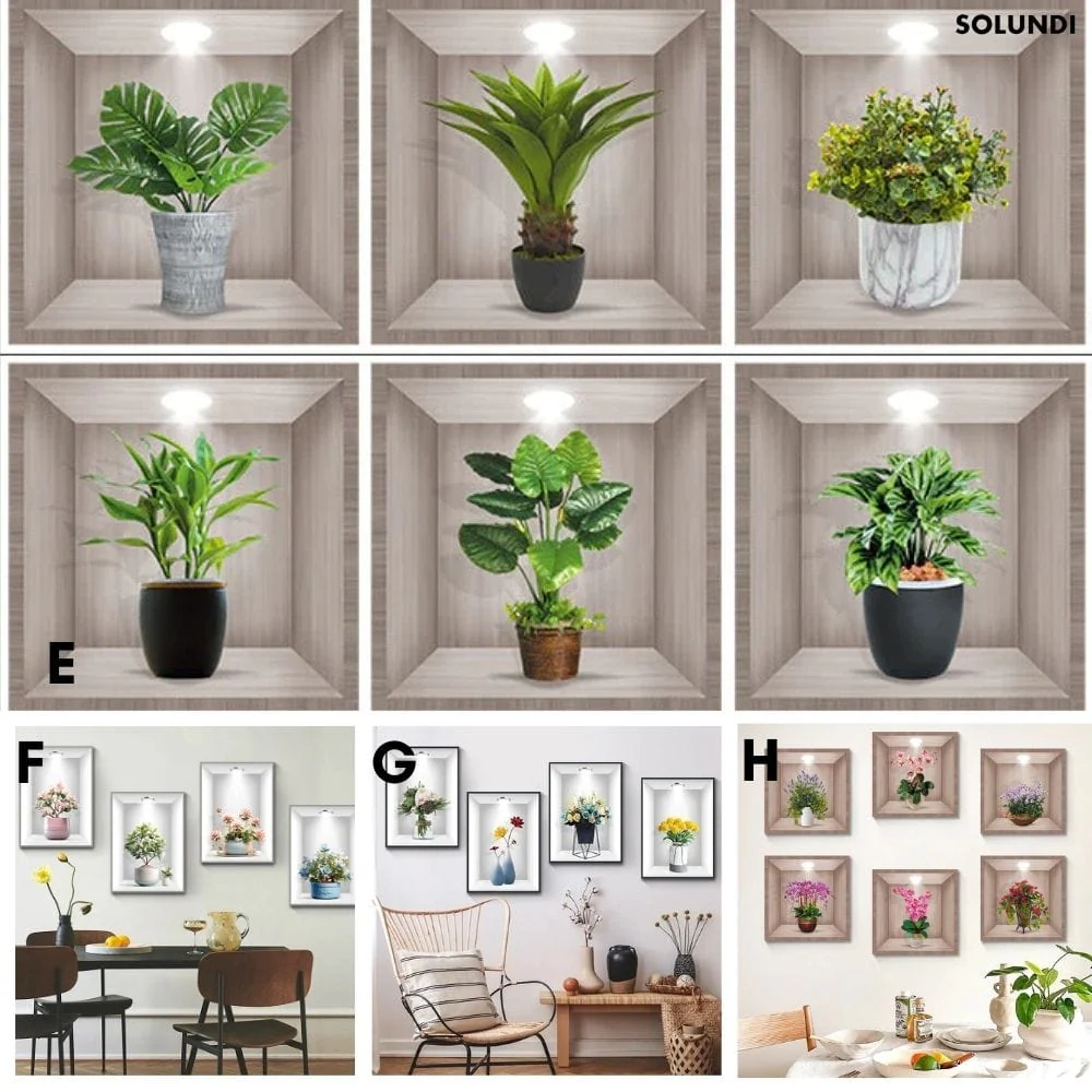 3D Groene Planten Muurstickers - Image 3
