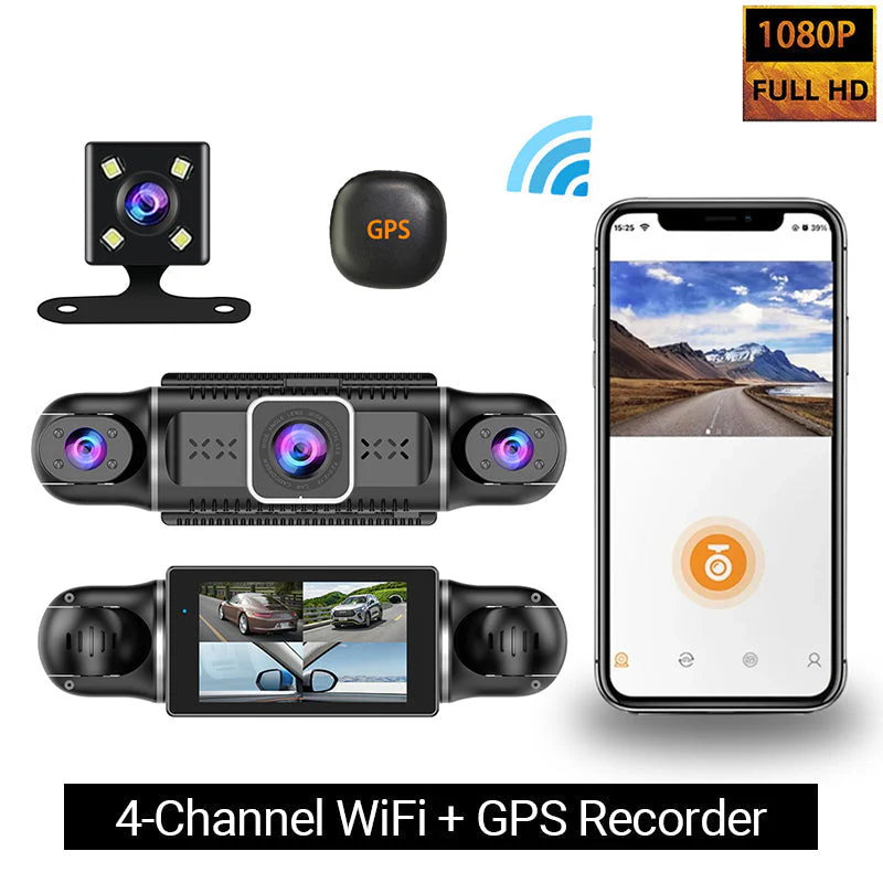 4-Kanaals 1080p Auto-Recorder - Kristalheldere Beveiliging Voor Uw Auto - Image 7