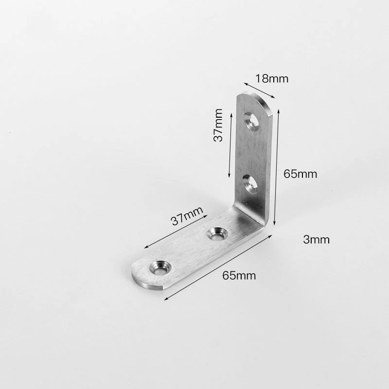 4-pack roestvrijstalen hoekbeugels - Image 10