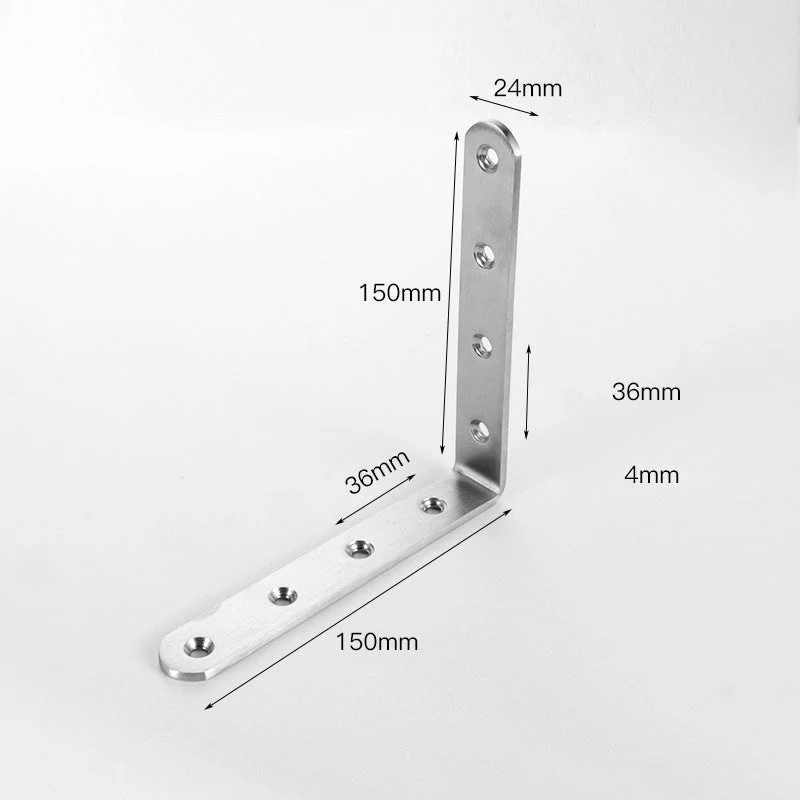 4-pack roestvrijstalen hoekbeugels - Image 12