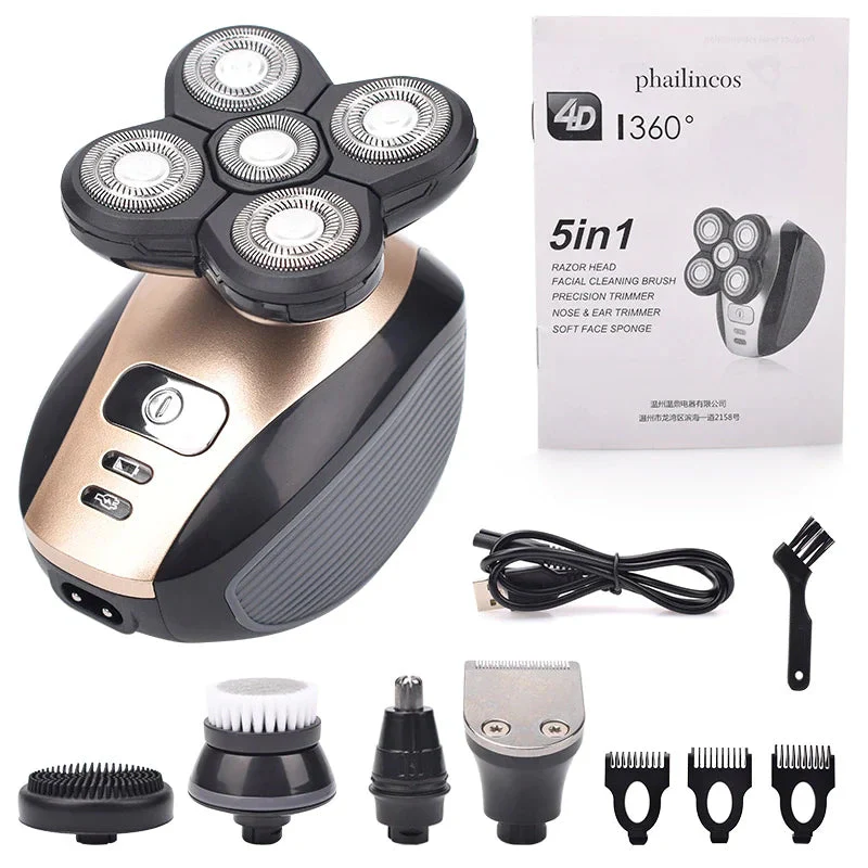 5-in-1 multifunctioneel 4D elektrisch scheerapparaat - Image 15