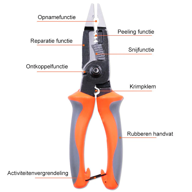 6 in 1 multifunctionele elektricientang - Image 7