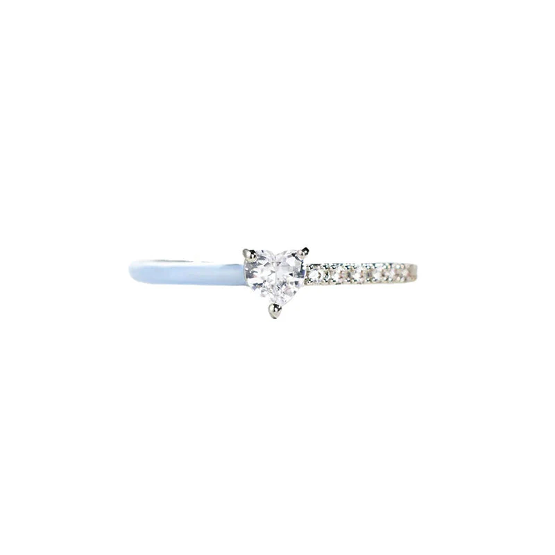 Aan mijn dochter - Gesneden Halve Emaille Ring - Image 12