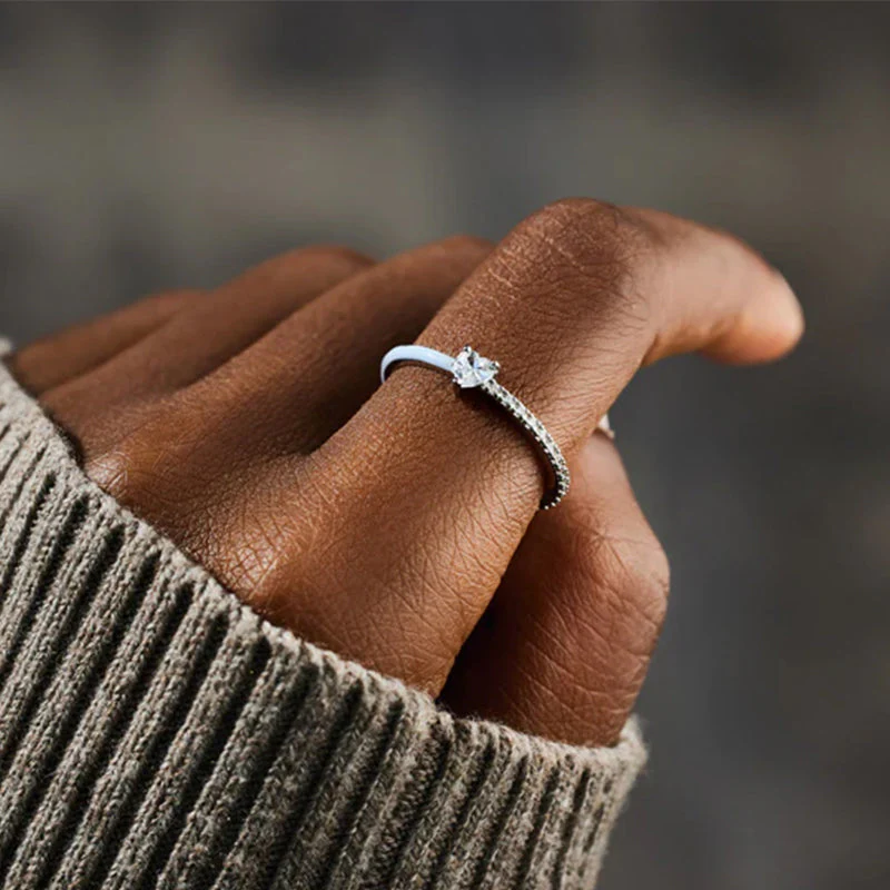 Aan mijn dochter - Gesneden Halve Emaille Ring - Image 2
