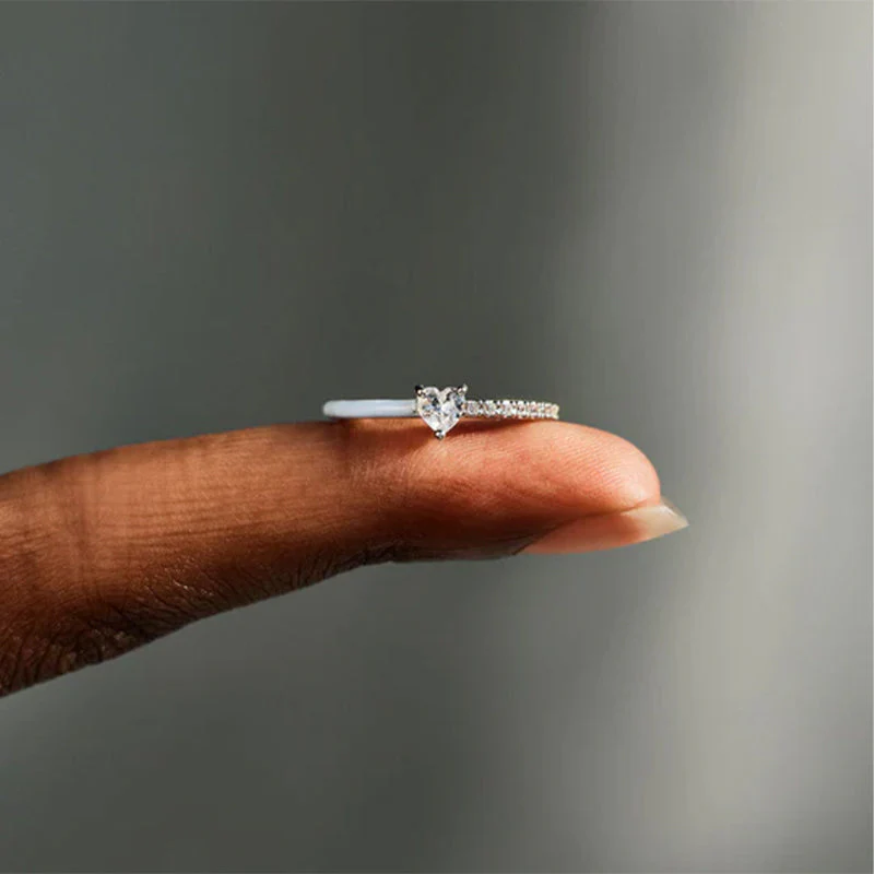 Aan mijn dochter - Gesneden Halve Emaille Ring - Image 3