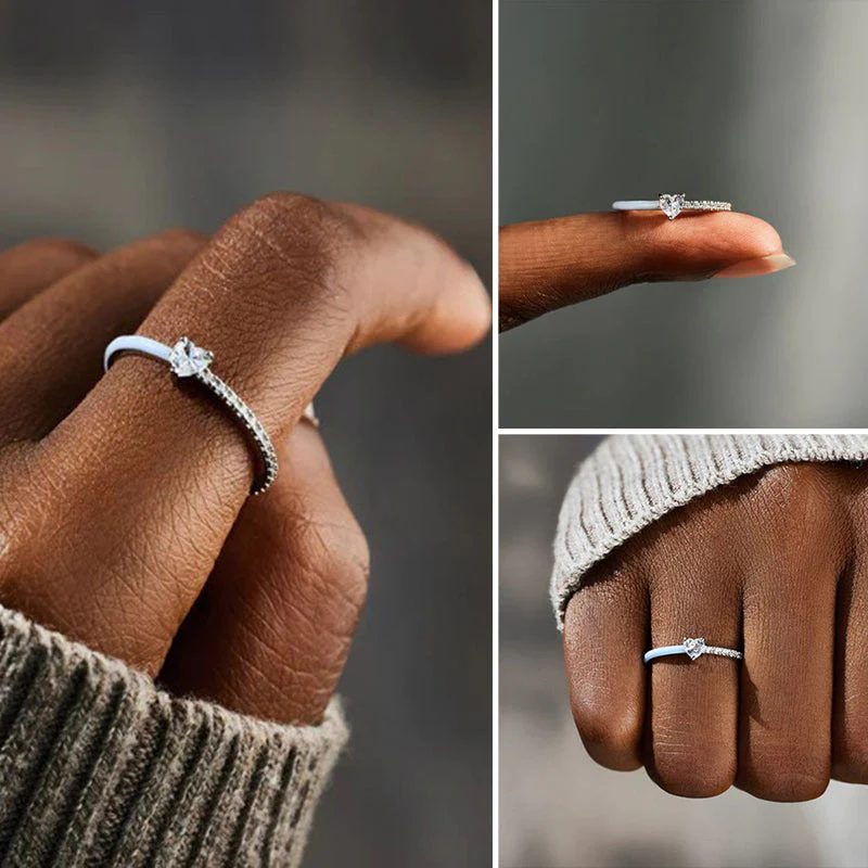 Aan mijn dochter - Gesneden Halve Emaille Ring - Image 9