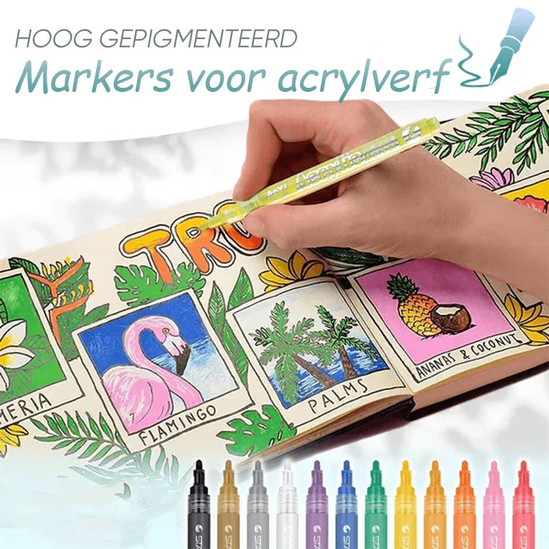 Acryl Markers DIY Borstels - Image 2