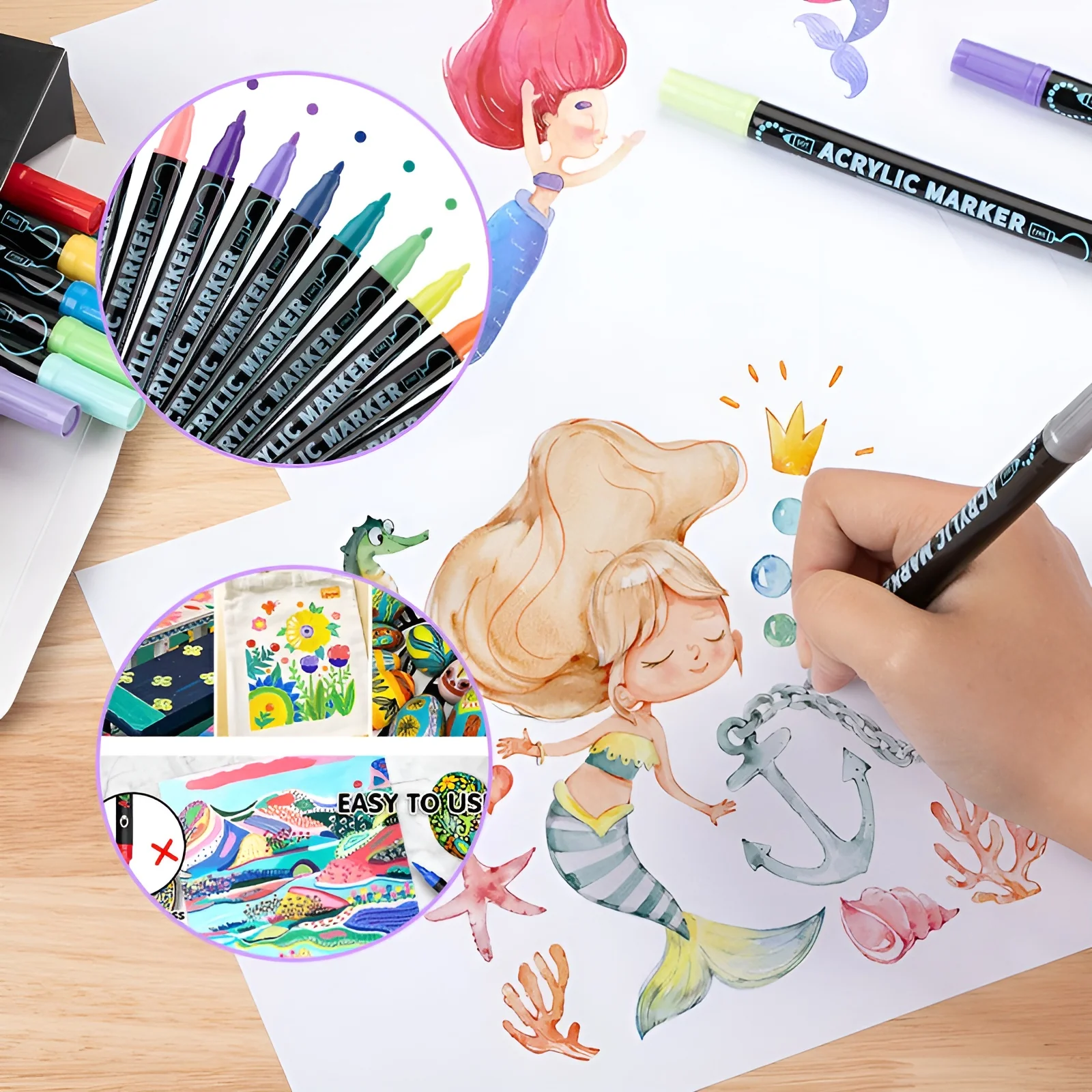 ColorCraft - Acrylverf Markeerpen | 50% KORTING