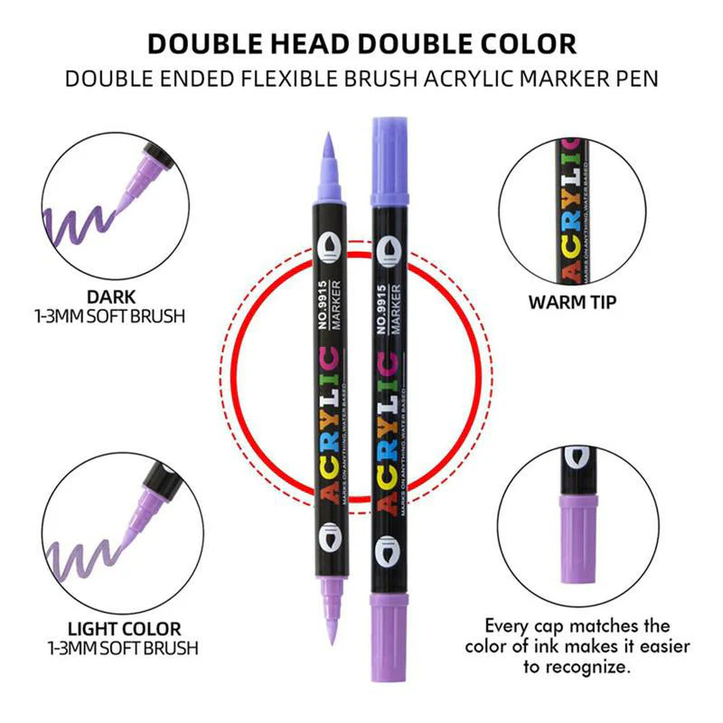 ColorCraft - Acrylverf Markeerpen | 50% KORTING - Image 3