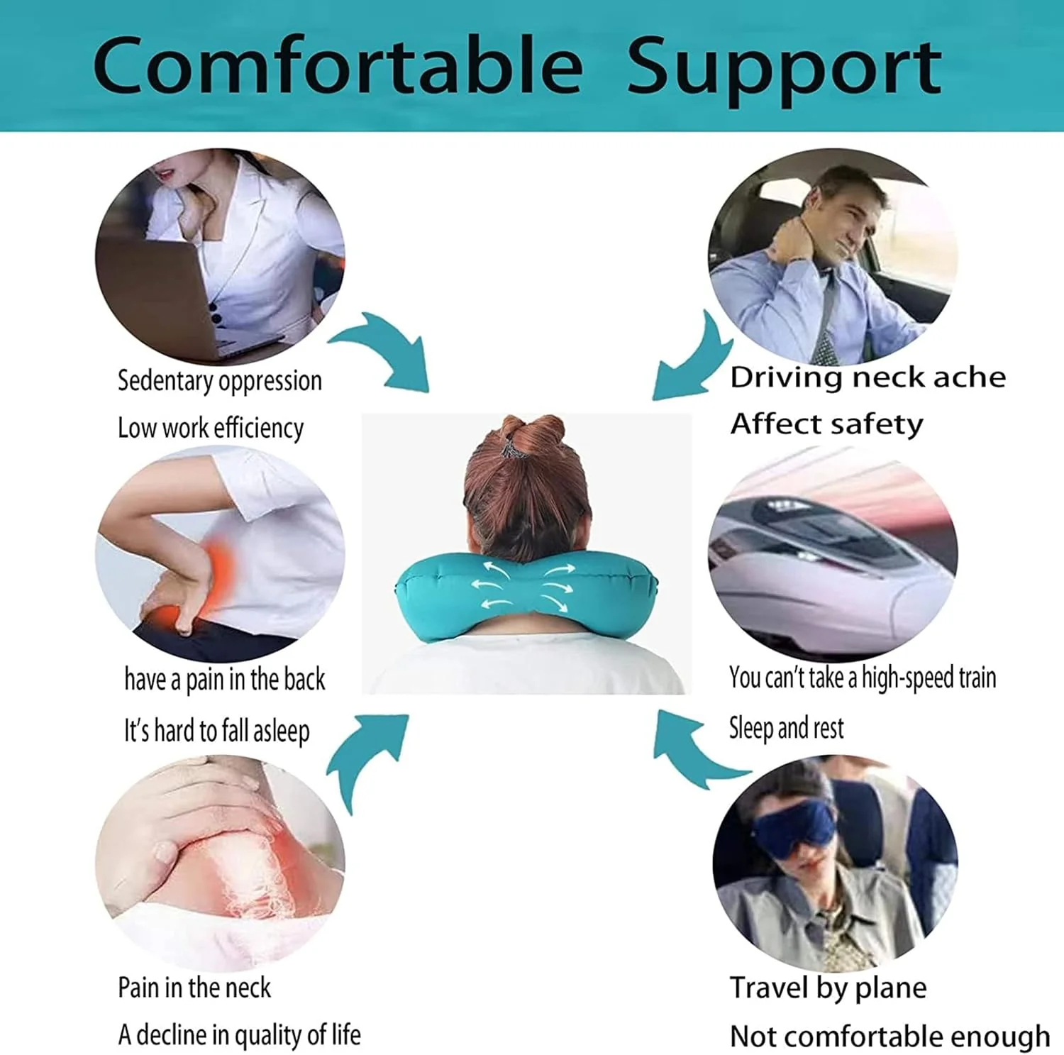 ReisComfort™ – Waterdicht opblaasbaar stretchkussen - Image 20