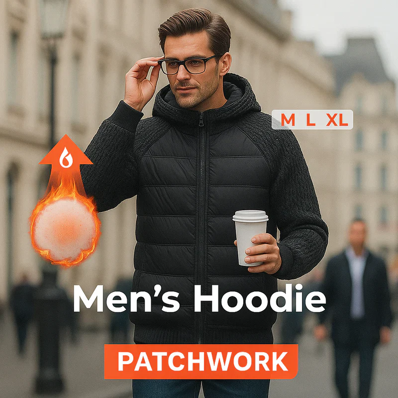 Robin – Warme Patchwork Hoodie | 50% KORTING - Image 8
