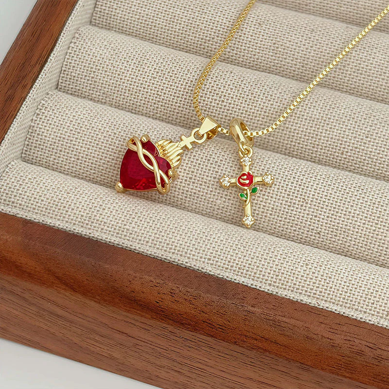 Amara – Dubbele Hanger Ketting met Goudkleurige Afwerking en Verstelbare Ketting - Image 6