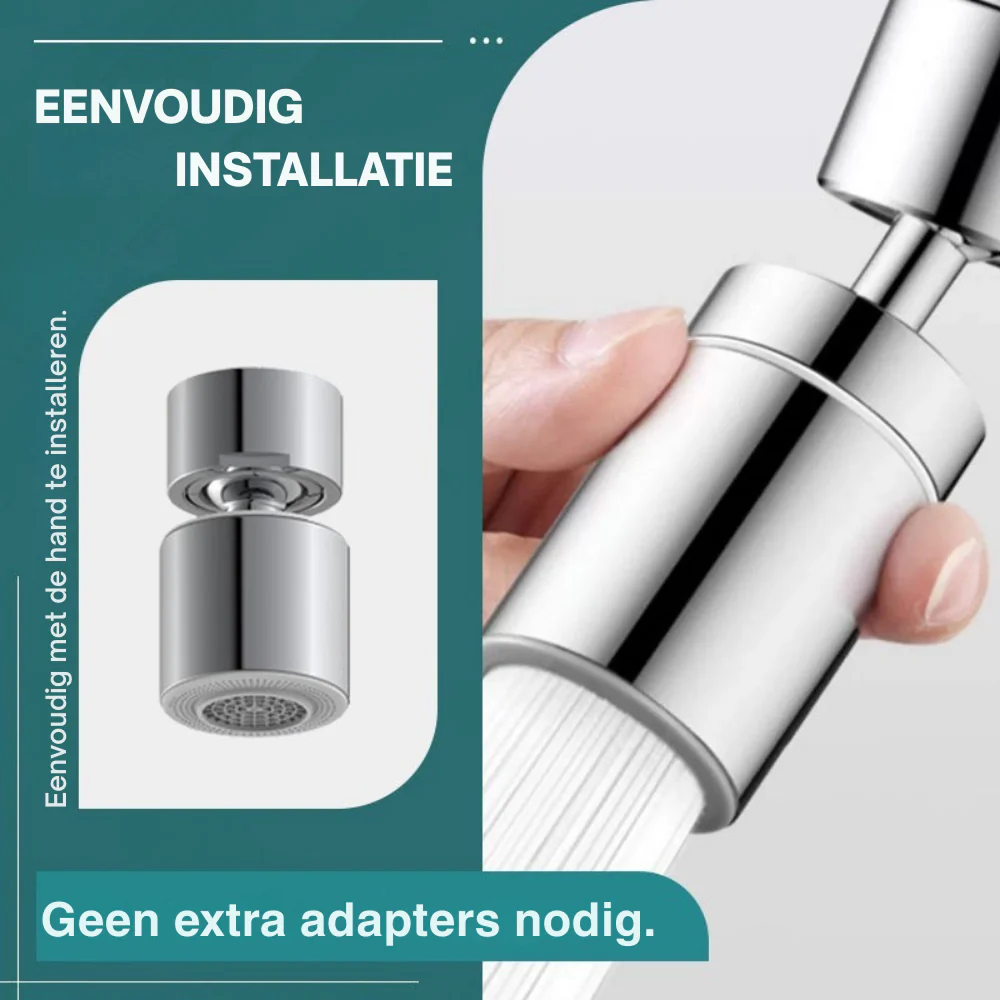 AquaSpin – 360° Kraanreiniger Upgrade | 1+1 GRATIS - Image 3