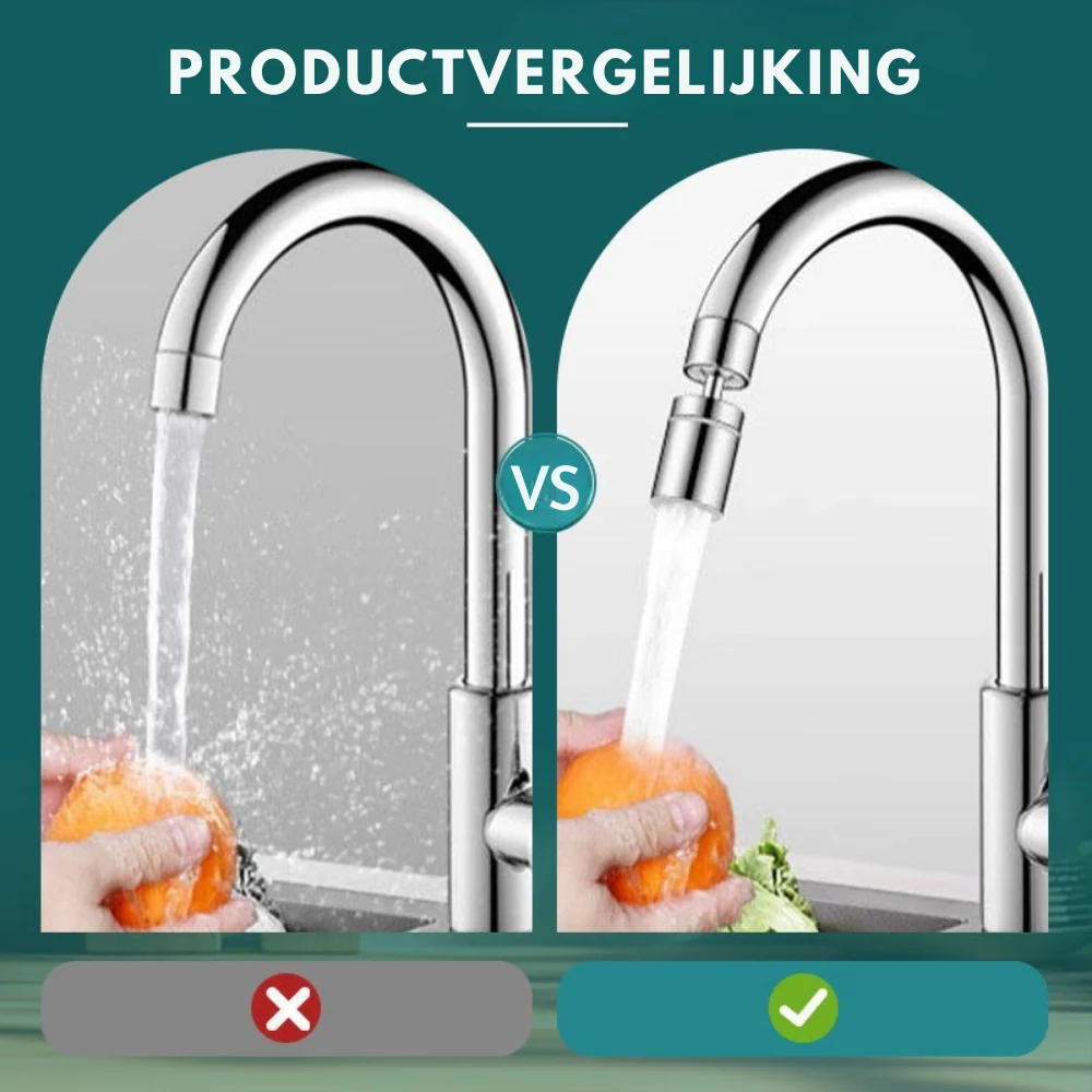 AquaSpin – 360° Kraanreiniger Upgrade | 1+1 GRATIS - Image 4