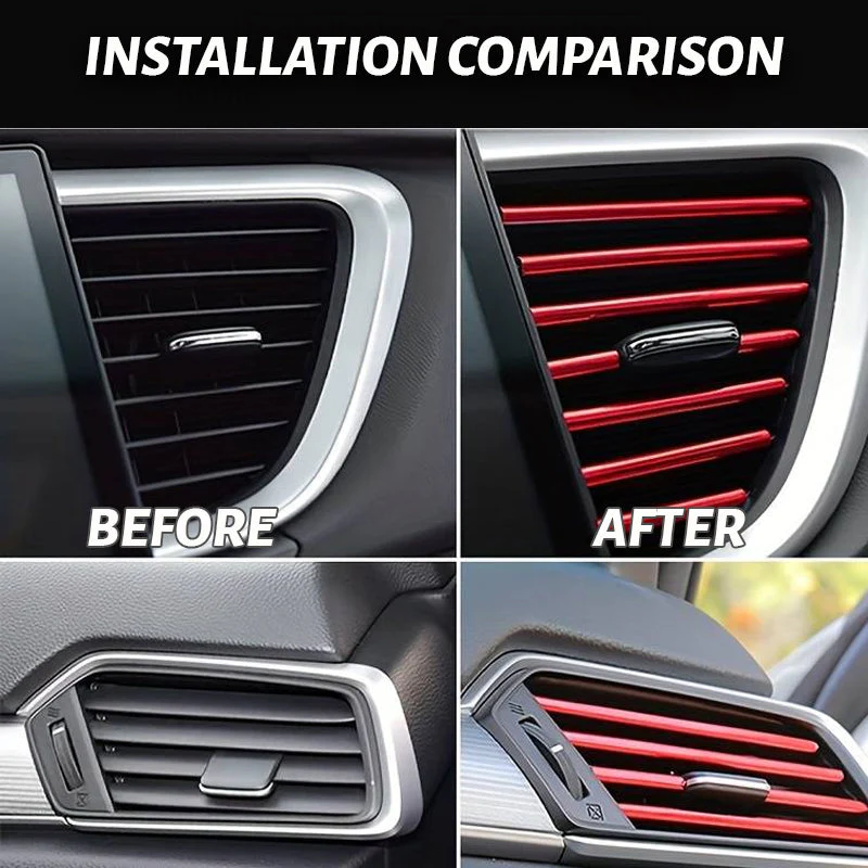 Auto AC ventilatierooster decoratieve strips (10 stuks) - Image 3