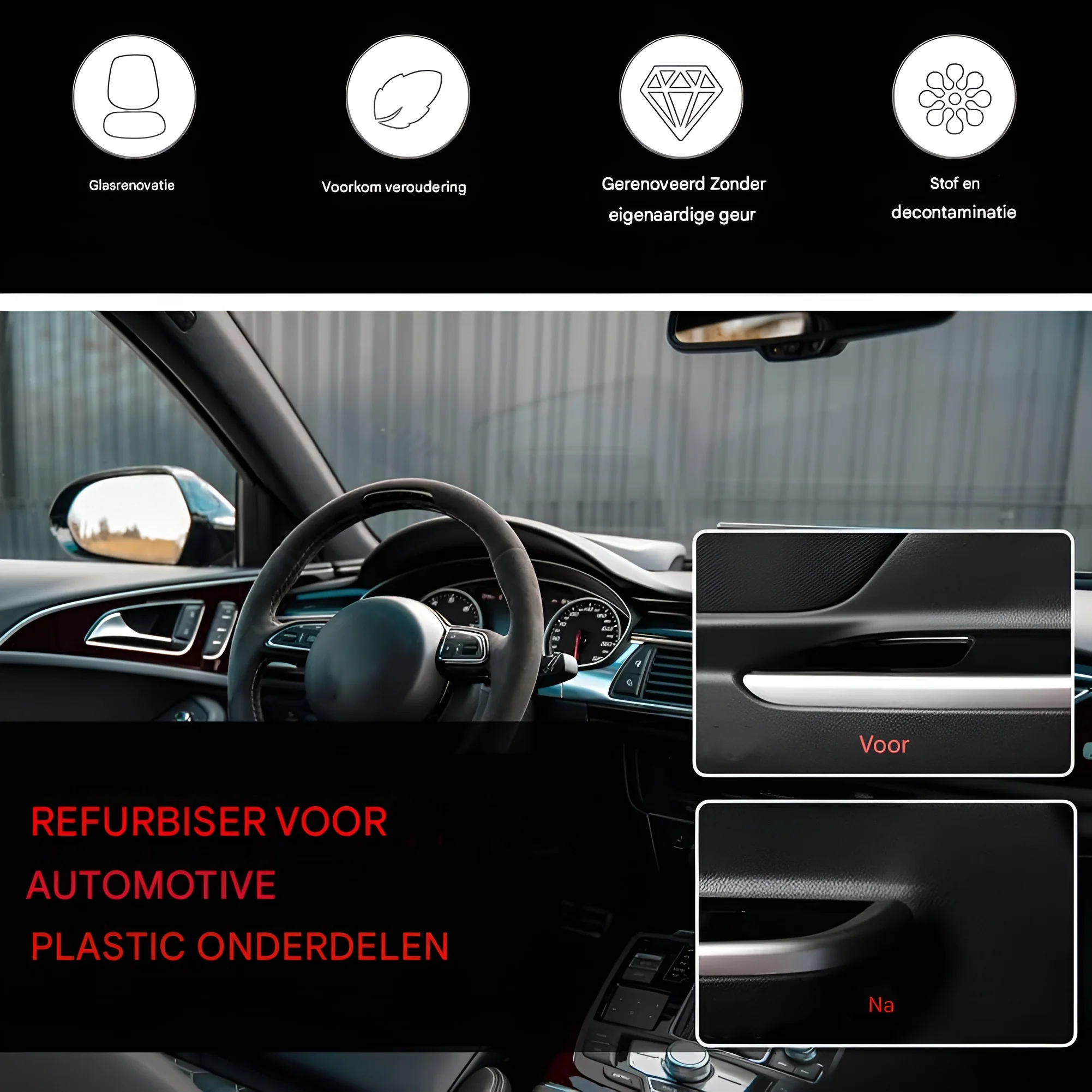 ShineGuard - 100 ML - Automatische kunststof renovator | 1+1 GRATIS
