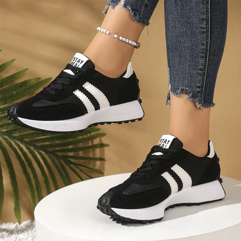 Ava – Dames Vintage-Inspiratie Chunky Sneakers met 4 cm Hoogte - Image 16