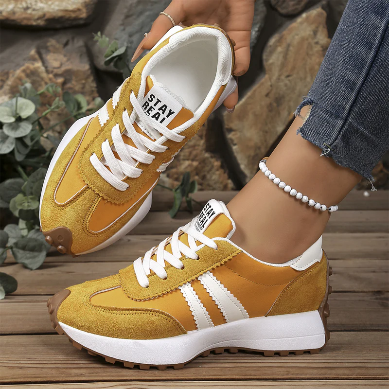 Ava – Dames Vintage-Inspiratie Chunky Sneakers met 4 cm Hoogte - Image 18