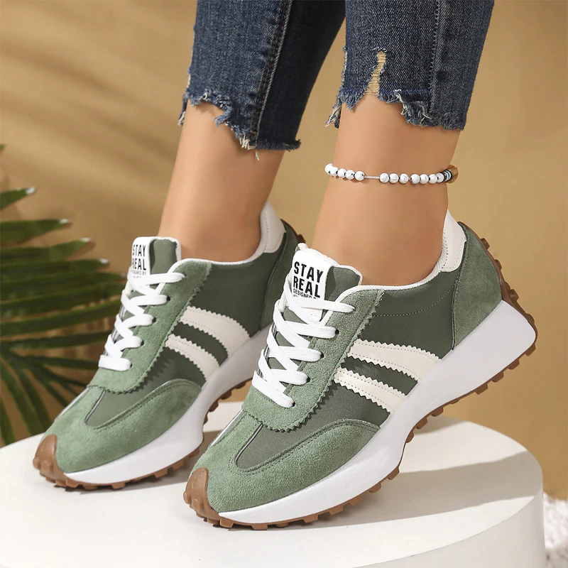 Ava – Dames Vintage-Inspiratie Chunky Sneakers met 4 cm Hoogte - Image 9