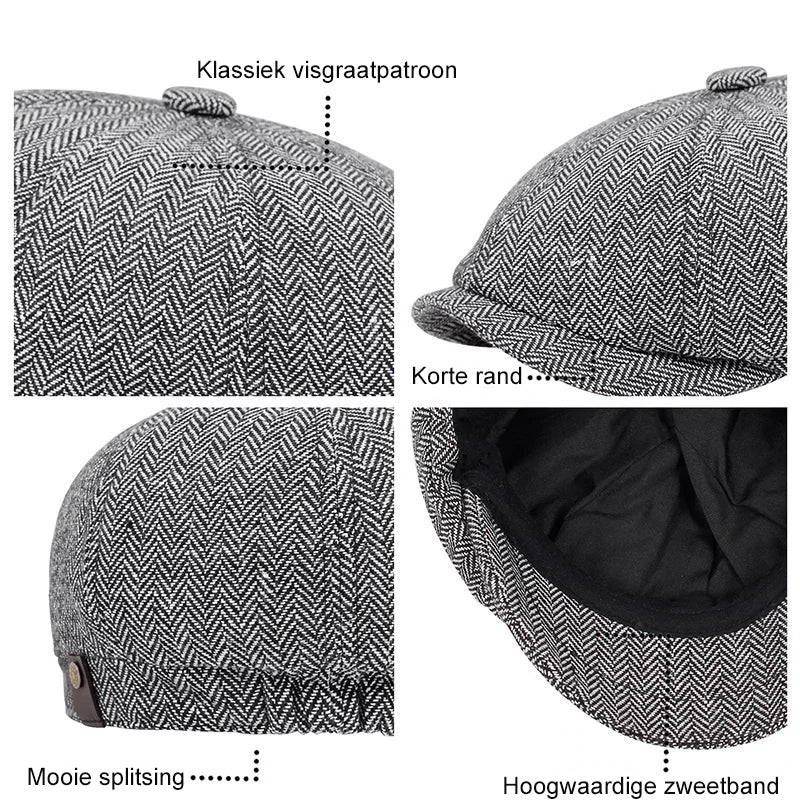 ChicCap - Nieuwe baret newsboy-cap | 50% KORTING - Image 3
