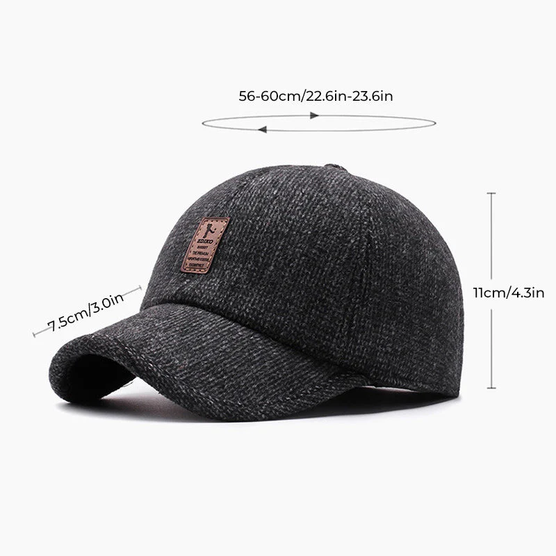 Baseball cap Winter Dad Hat Warm Snapback Caps - Image 9