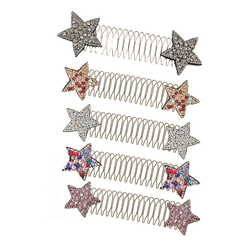 Bergkristallen ster haarkam set (5 stuks) - Image 9