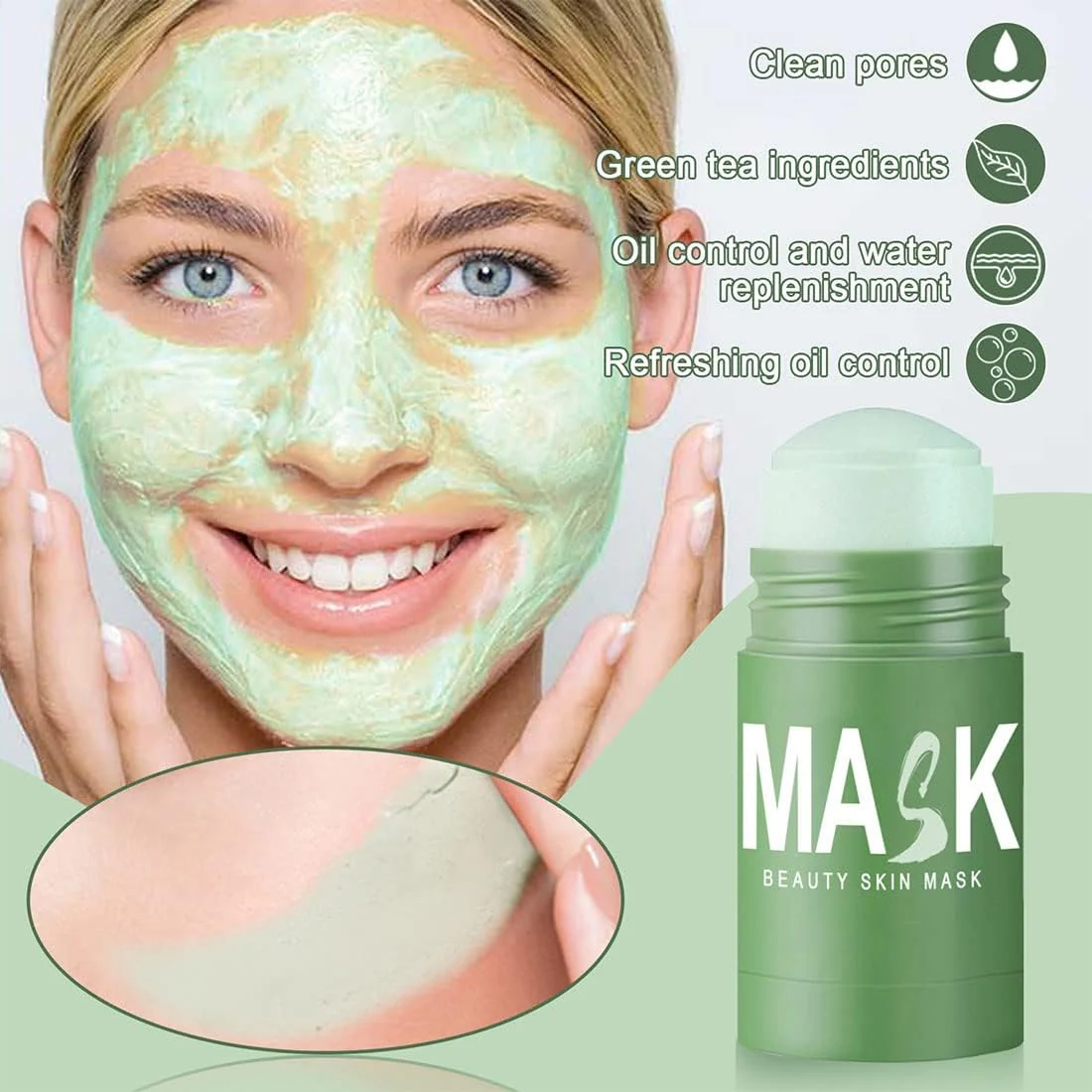 GlowTea™ – Groene Thee Masker voor Diepe Reiniging & Hydratatie | 1+1 GRATIS - Image 4