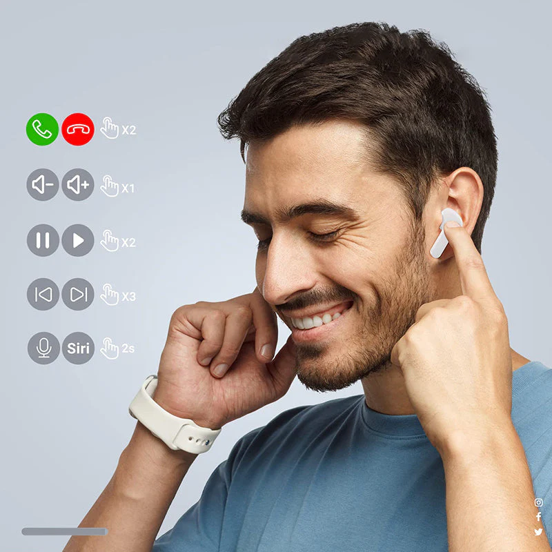 Bluetooth oordopjes met ENC Noise Cancelling - Image 2