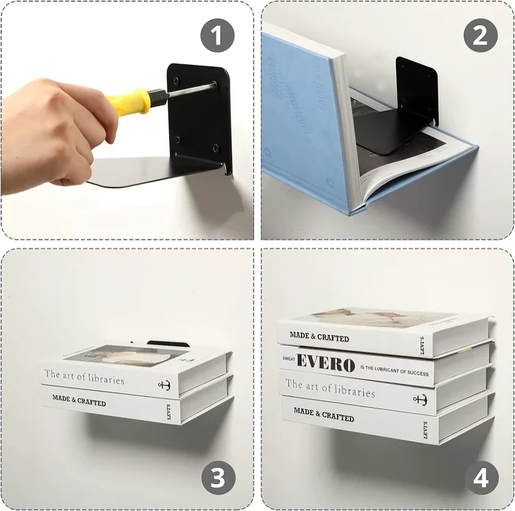 Booksy – Onzichtbare Wandplank die Ruimte Bespaart  | 1+2 GRATIS - Image 5