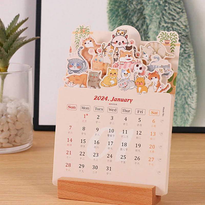 Bureaukalender Bloomy Flowers 2024 - Image 2