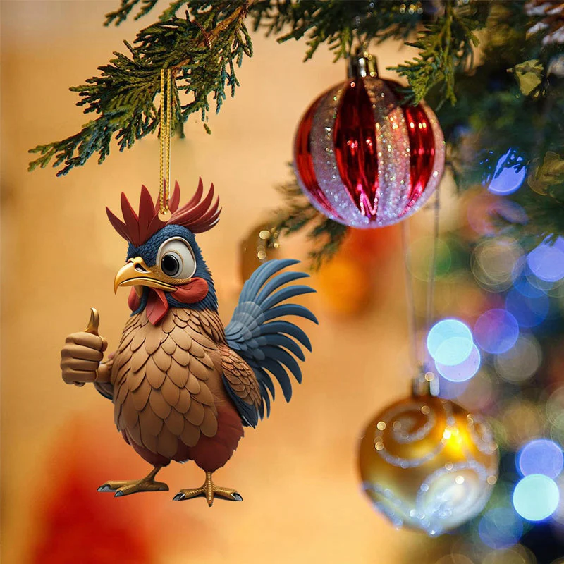 Cartoon rooster decorative ornaments - Image 2