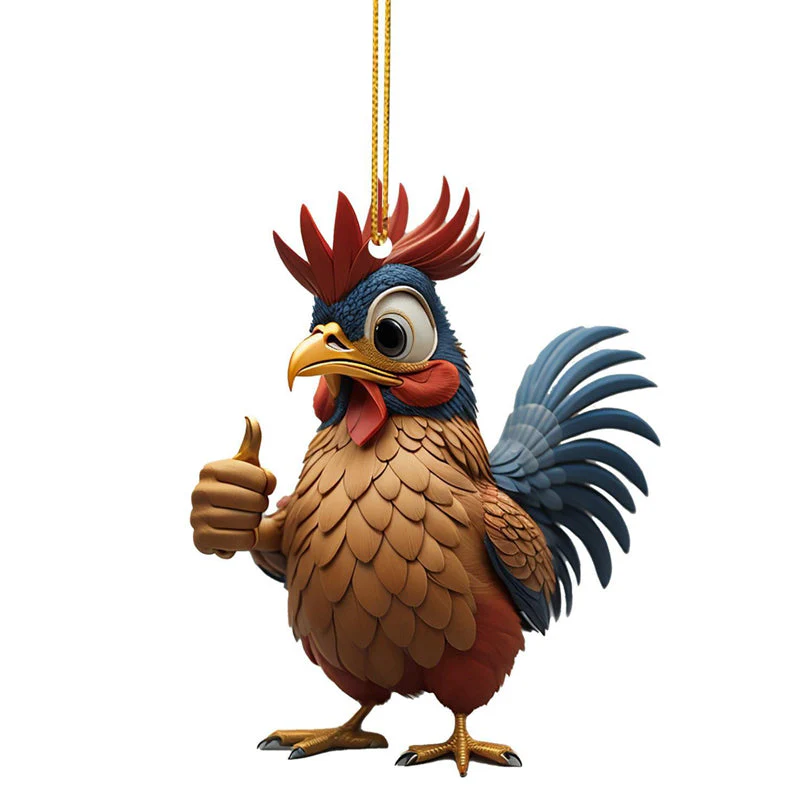 Cartoon rooster decorative ornaments - Image 25