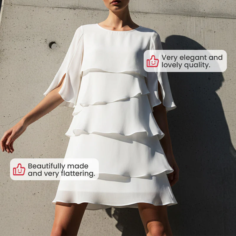 Celia – Elegante Ruffle Jurk | 50% KORTING - Image 12
